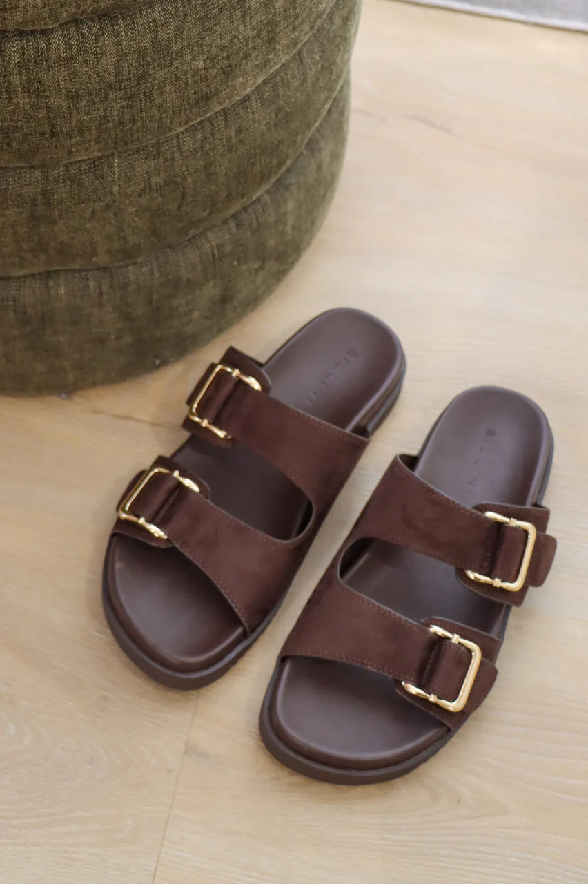 Adley Slide - Dark Cacao Suede - Image 2