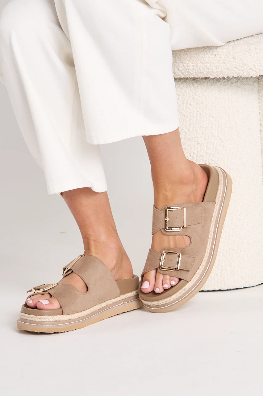 Alder Slide - Fawn Suede - Image 2