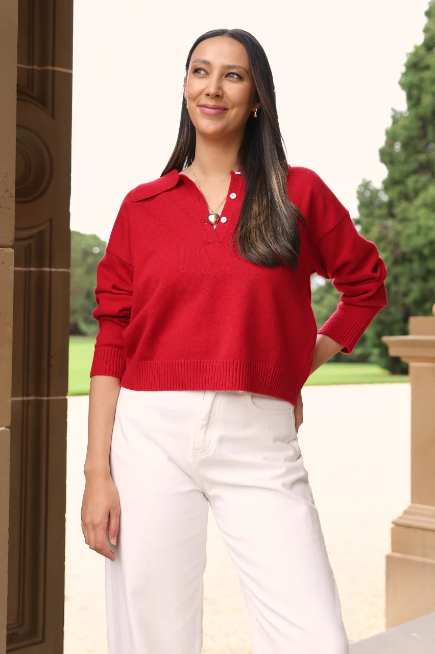 Alice Knit - Red - Image 2