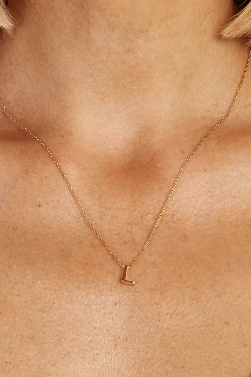 Alphabet Necklace - Gold - Image 2