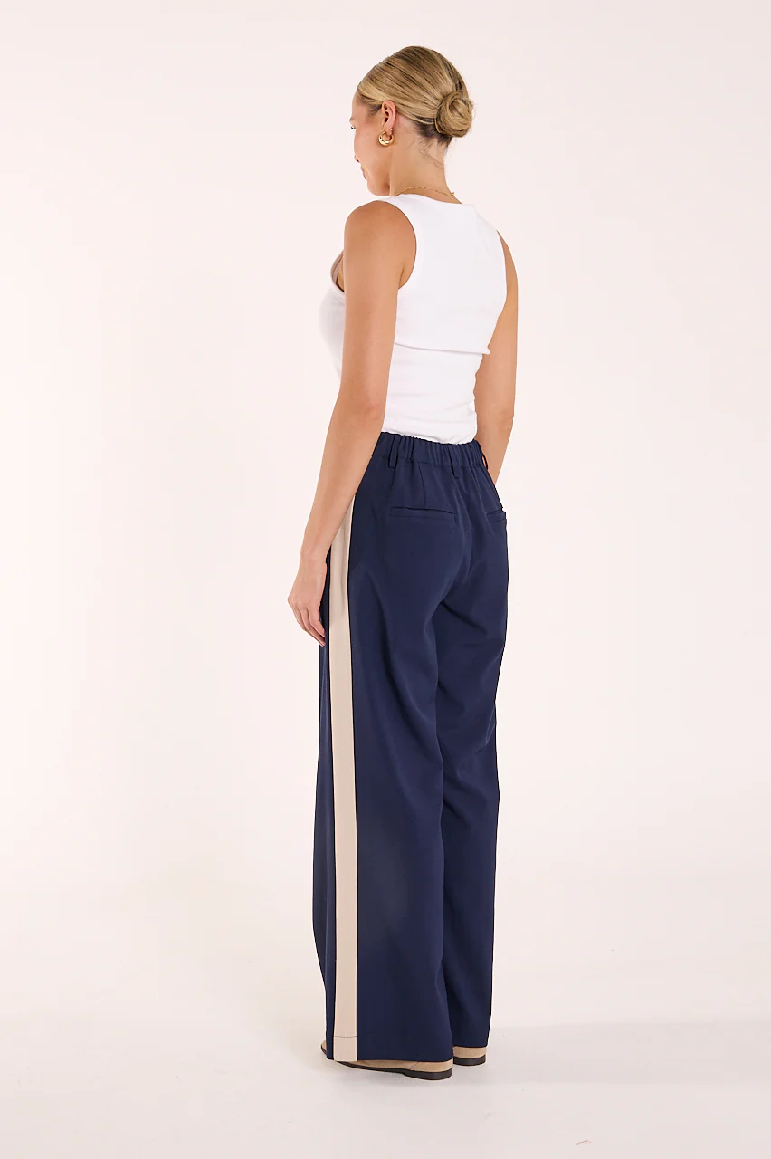 Andie Pant - Navy Cream Stripe - Image 6