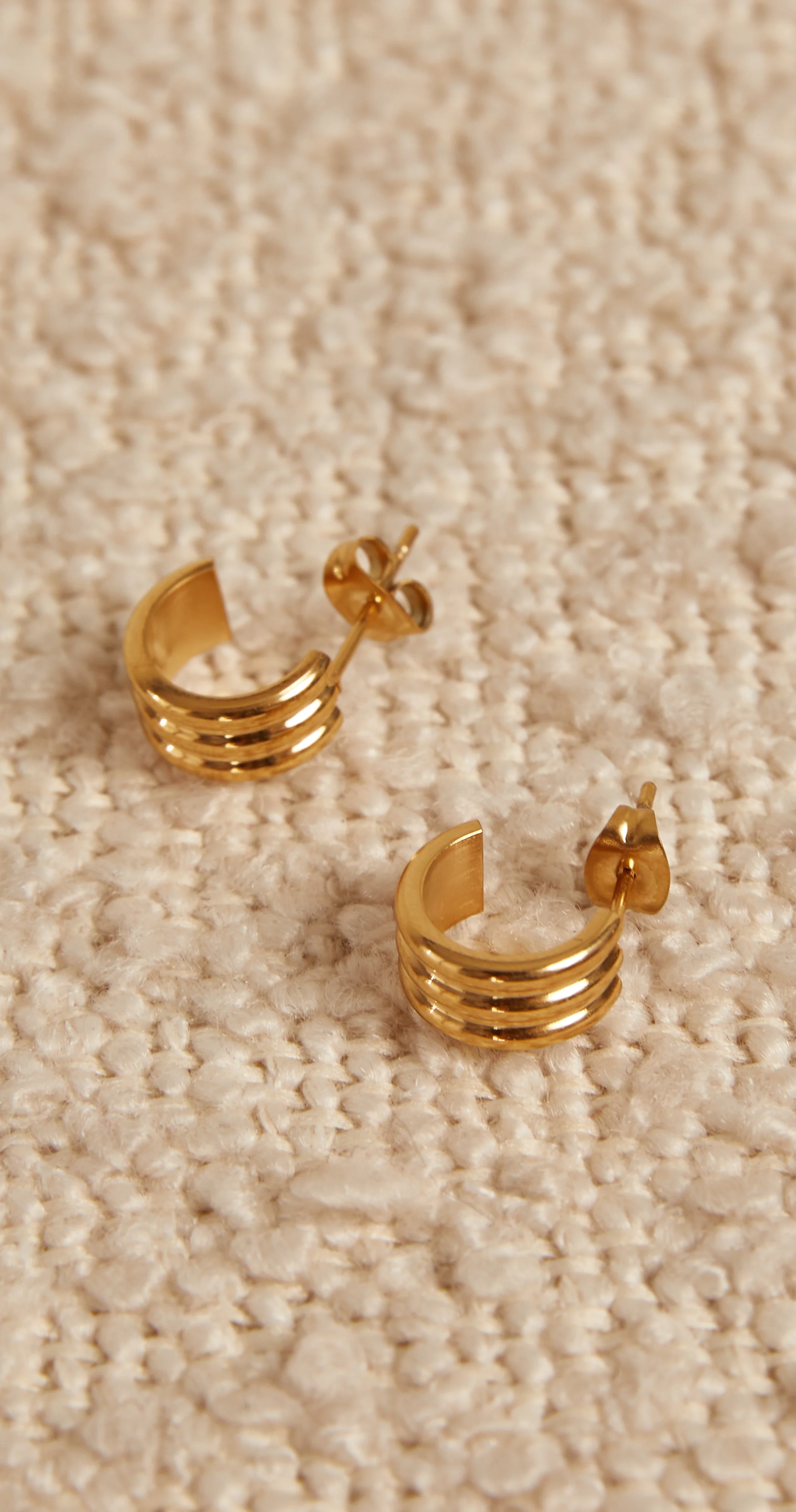 Aria Earrings - Gold - Image 2