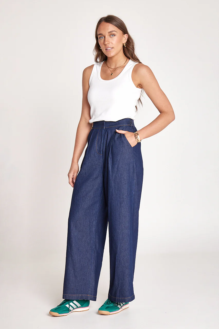 Arlo Denim Pant - Dark Blue - Image 3
