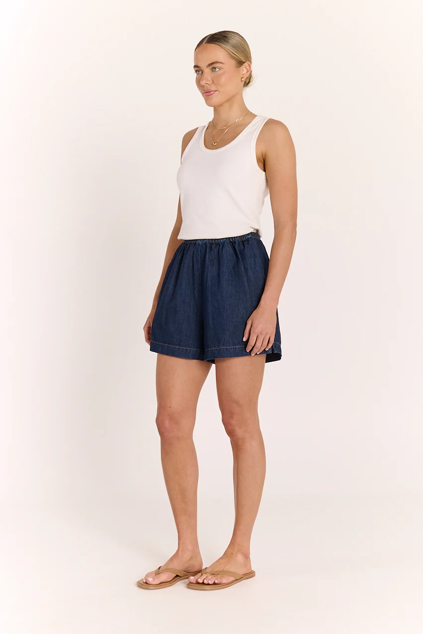 Arlo Denim Short - Dark Blue - Image 3