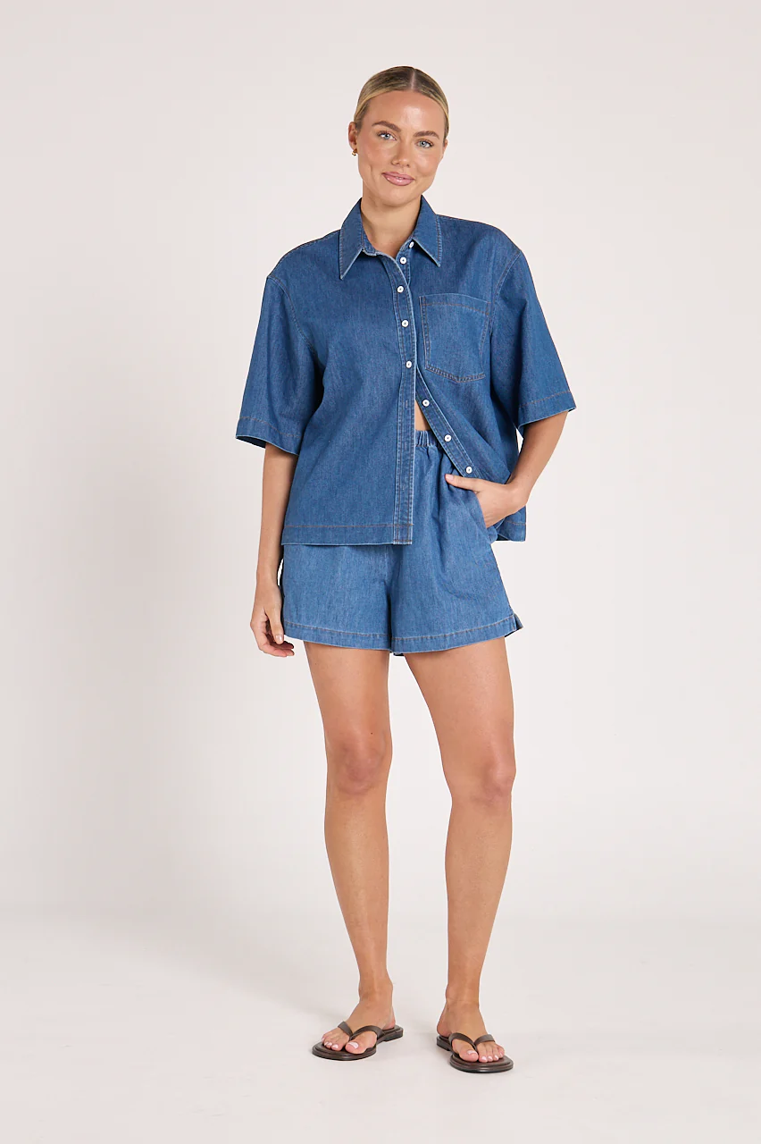 Arlo Denim Short - Heritage Blue - Image 5