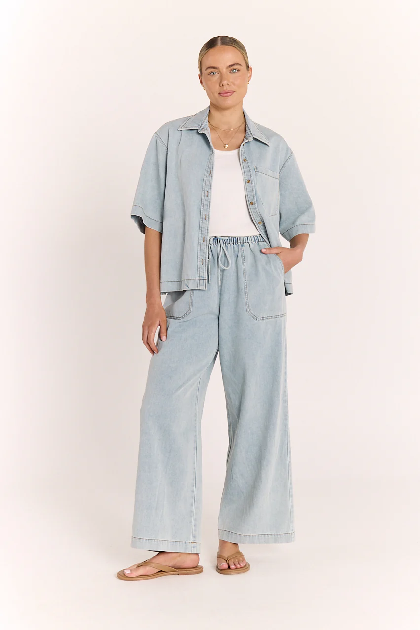 Arlo Relaxed Pant - Summer Blue - Image 5