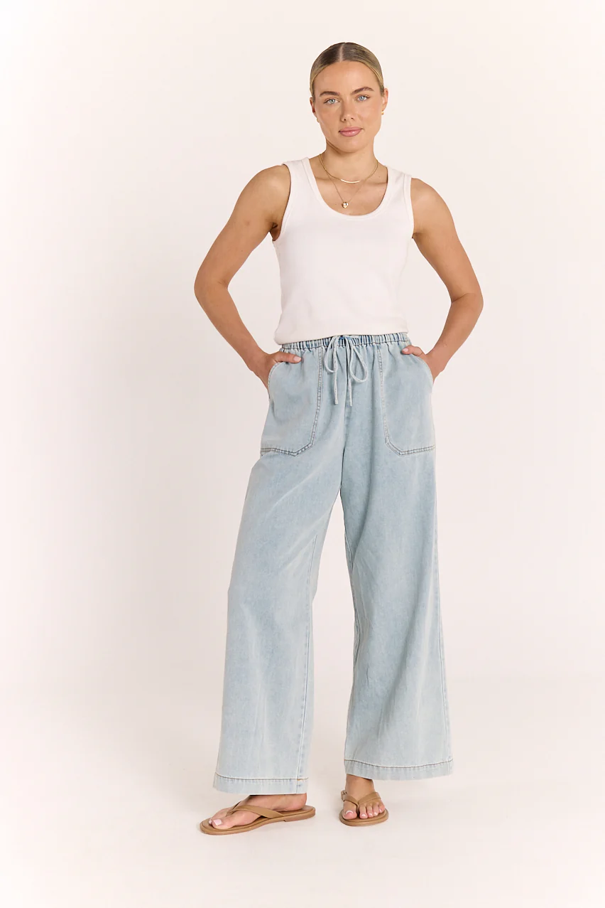 Arlo Relaxed Pant - Summer Blue - Image 6