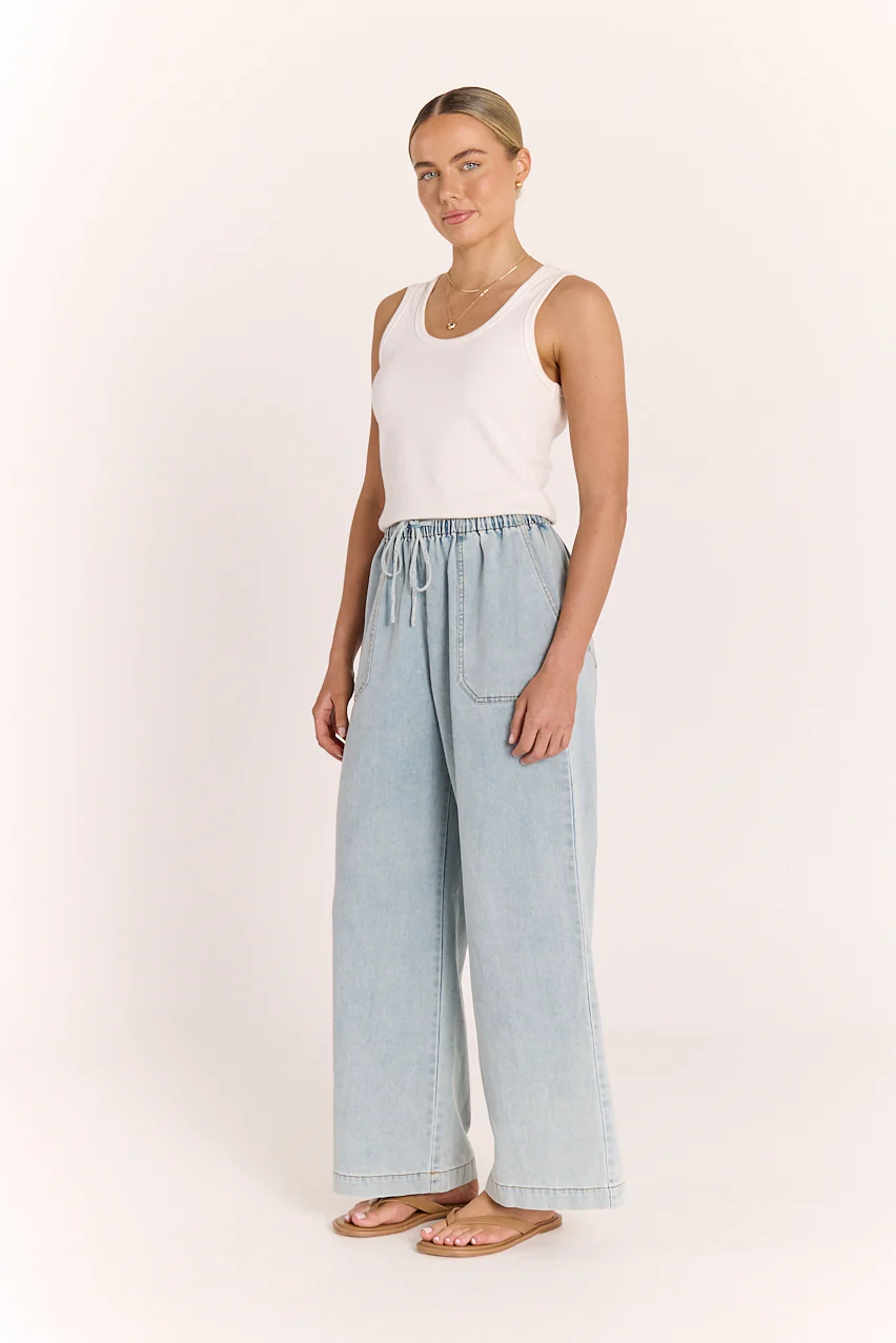 Arlo Relaxed Pant - Summer Blue - Image 7