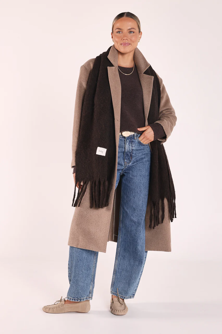 Aspen Scarf - Chocolate - Image 2