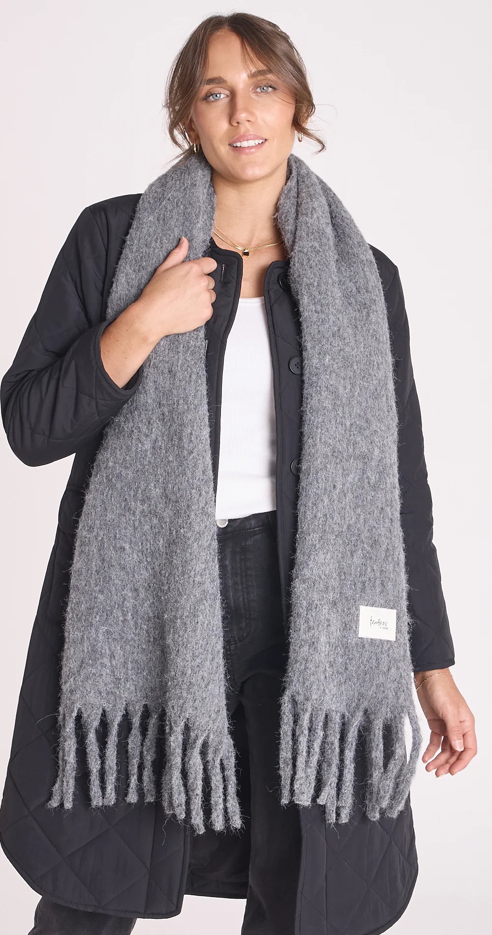 Aspen Scarf - Grey - Image 6