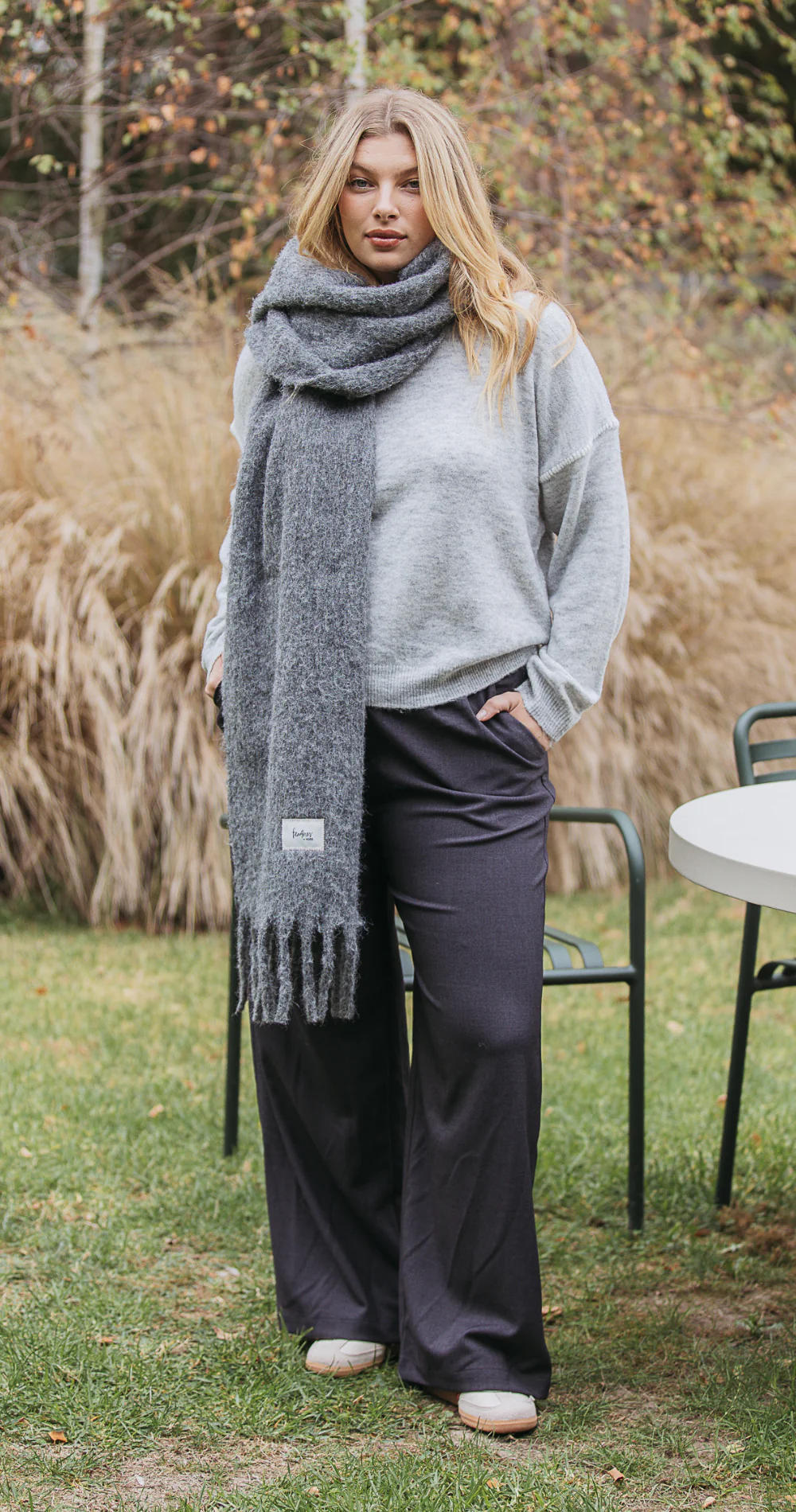 Aspen Scarf - Grey - Image 7