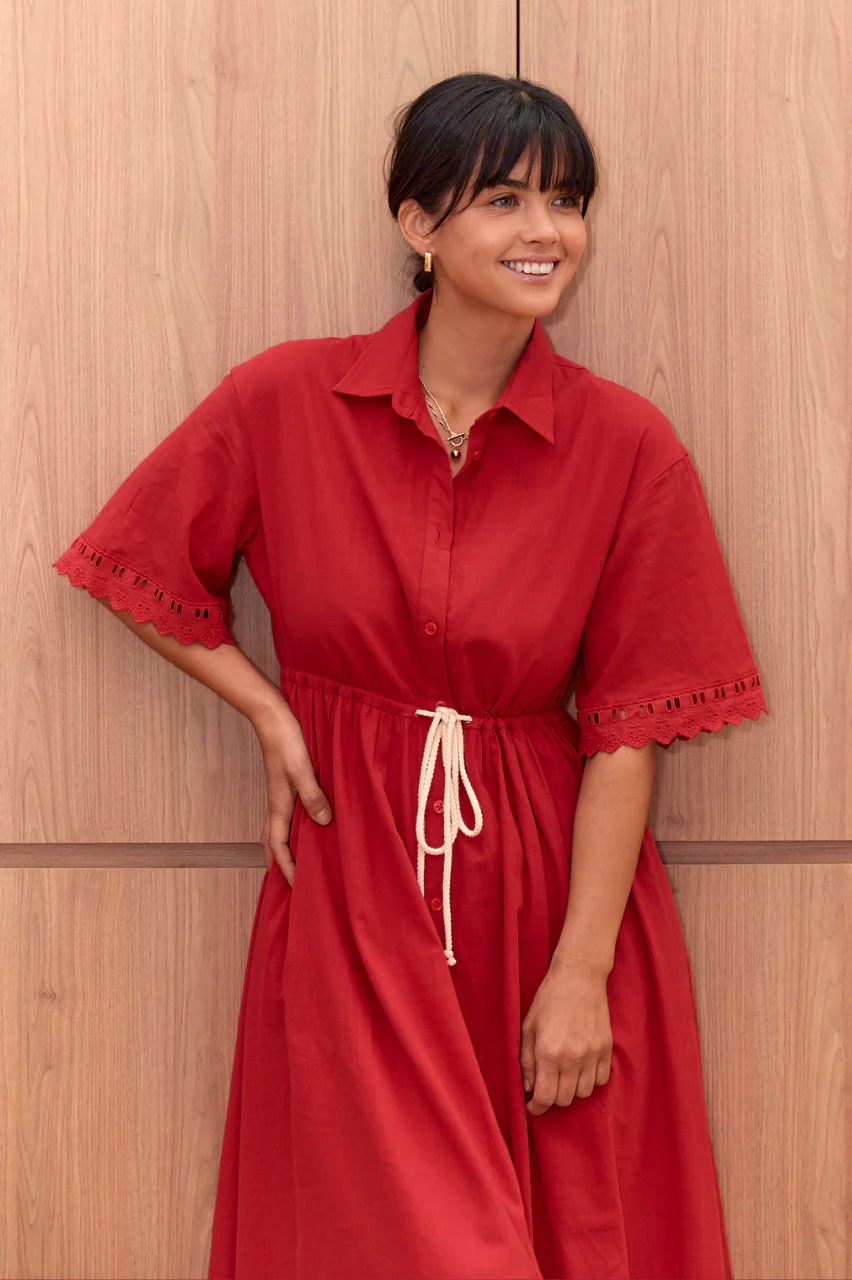 Aurelia Dress - Red - Image 2