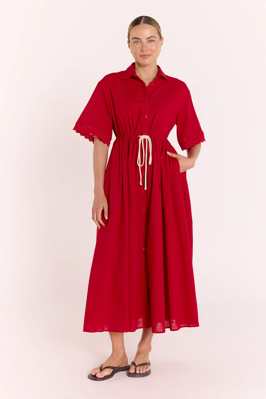 Aurelia Dress - Red - Image 3