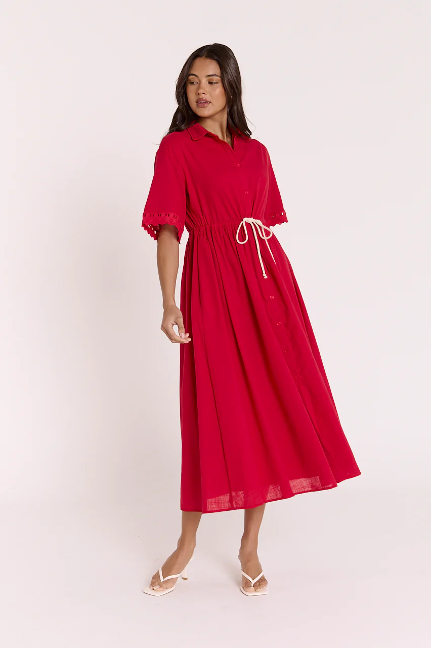 Aurelia Dress - Red - Image 4
