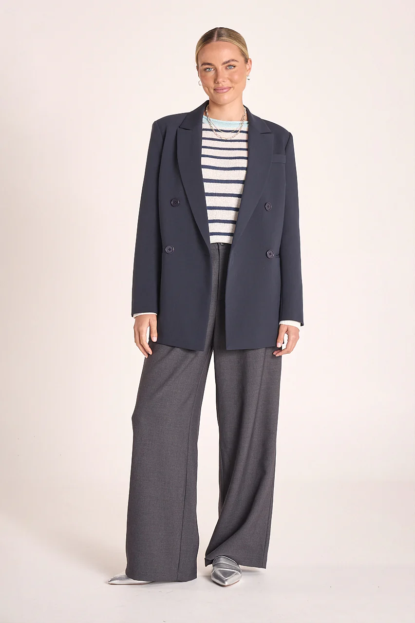 Avery Knit - Navy White Stripe - Image 5