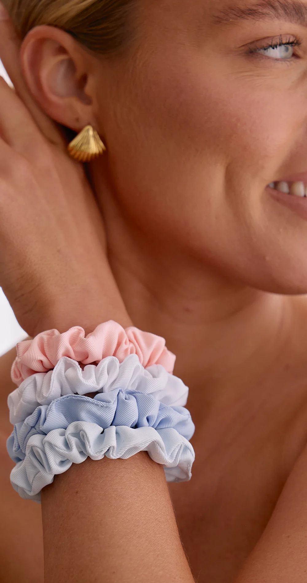 Ayla Mini Scrunchie 4 Pack - Pastel Mix - Image 2