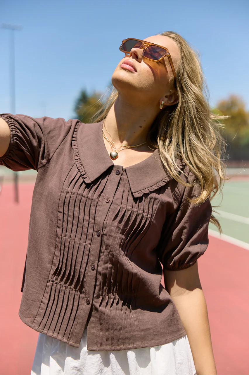 Betsy Top - Chocolate - Image 2