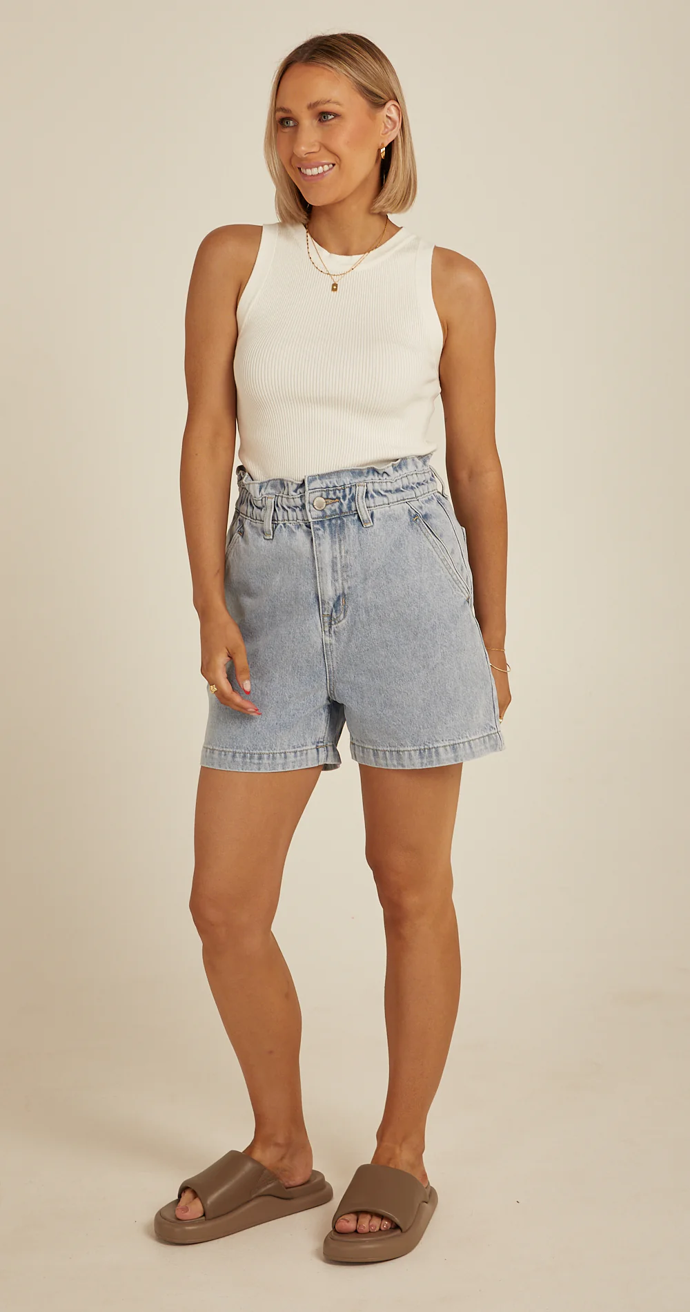 Blondie Denim Short - Blue Skies - Image 4