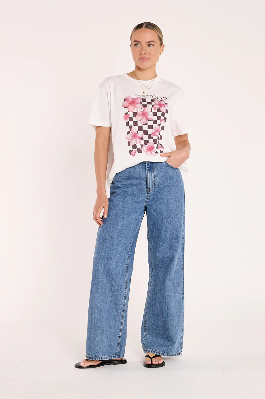 Blossom Graphic Tee - White - Image 3