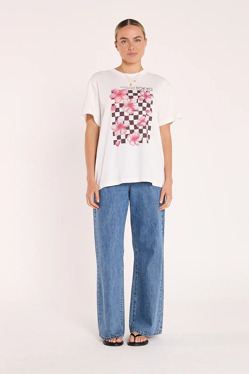 Blossom Graphic Tee - White - Image 5