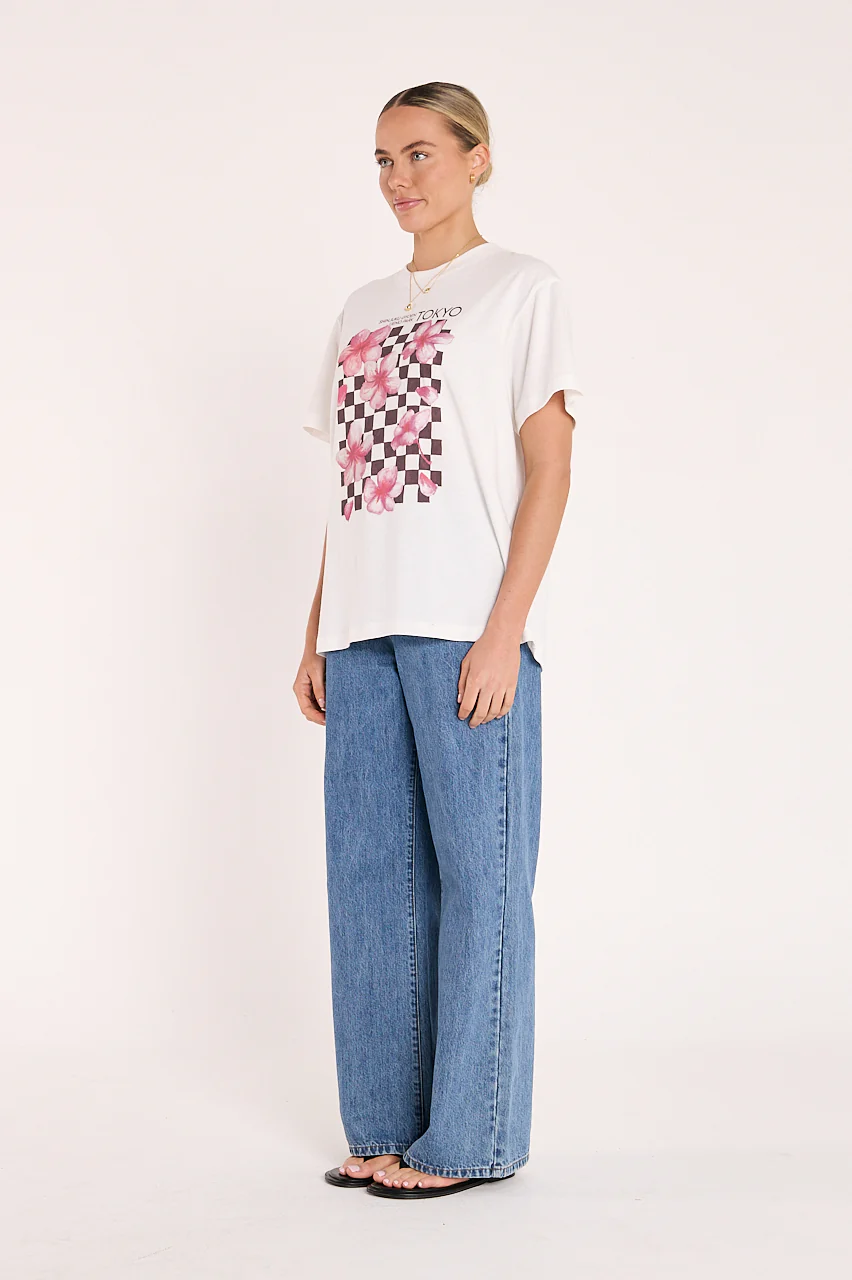 Blossom Graphic Tee - White - Image 6