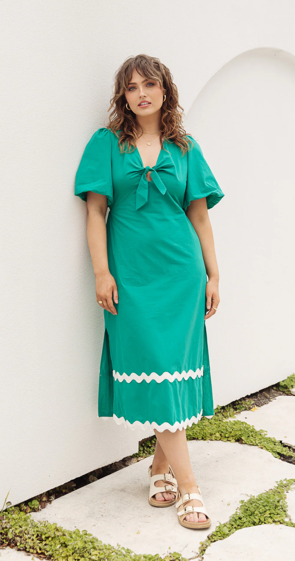 Bridget Dress - Green - Image 4