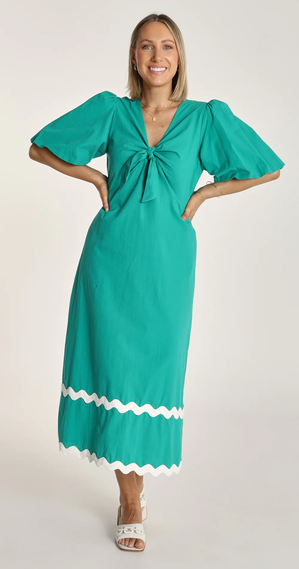 Bridget Dress - Green - Image 7