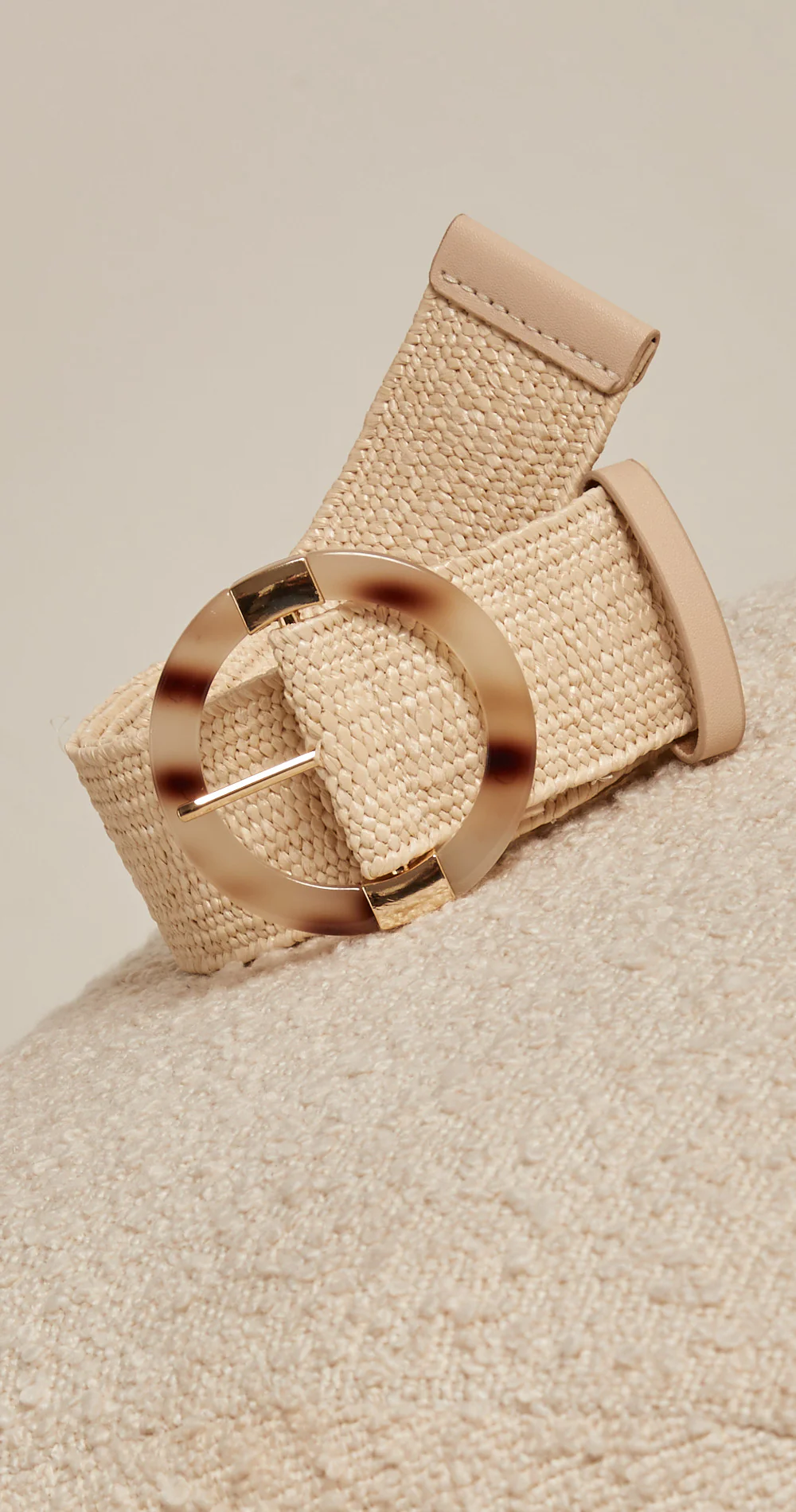 Carly Stretch Belt - Cream - Image 3