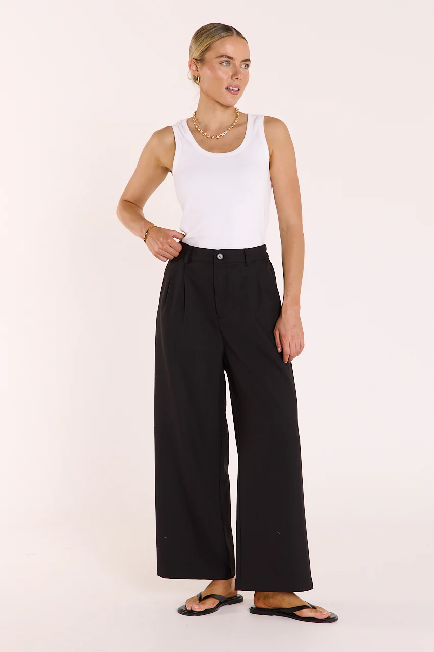 Carmen Cropped Pant - Black