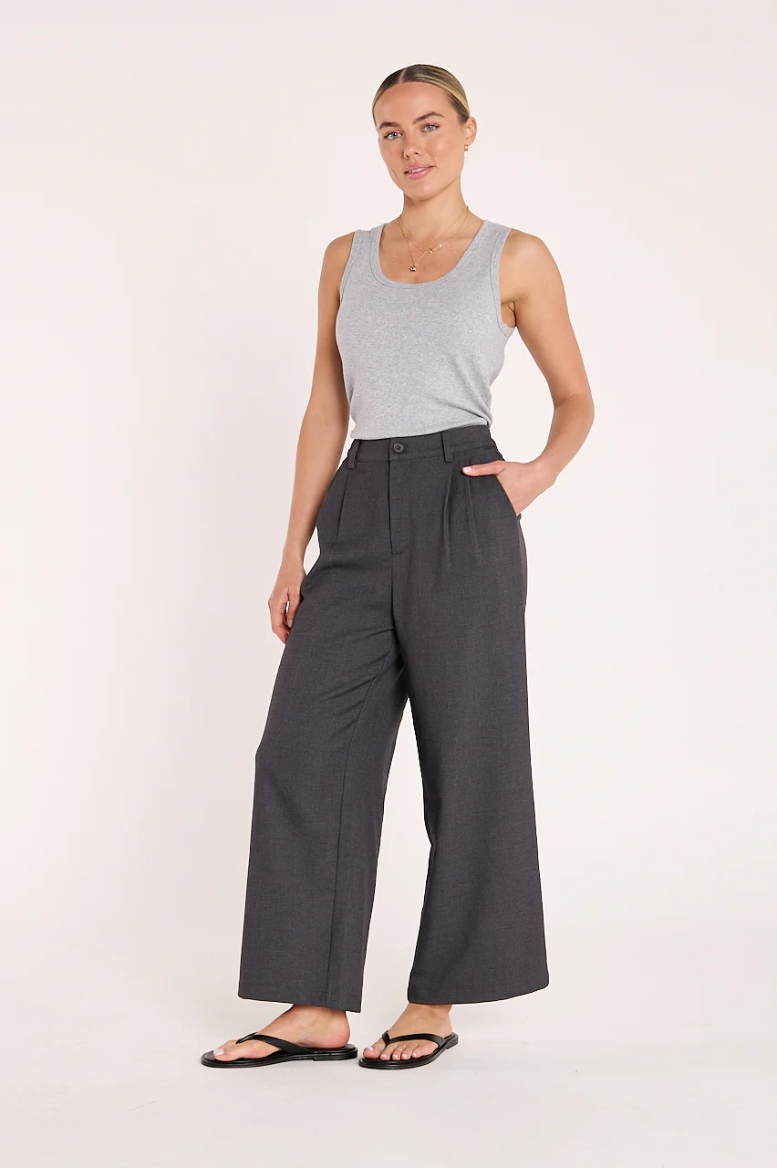Carmen Cropped Pant - Charcoal - Image 3