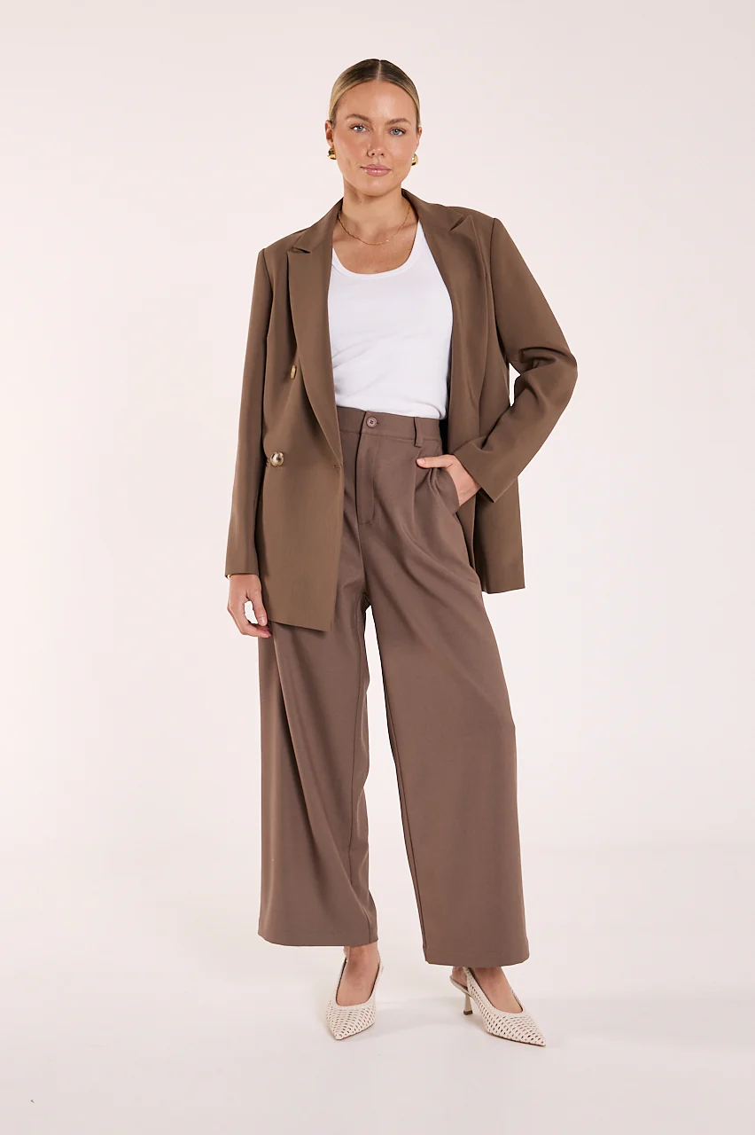 Carmen Cropped Pant - Chocolate - Image 2