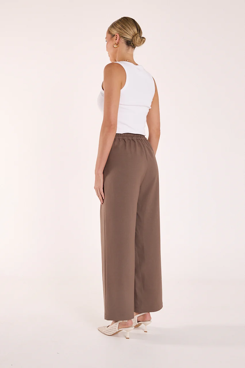 Carmen Cropped Pant - Chocolate - Image 6