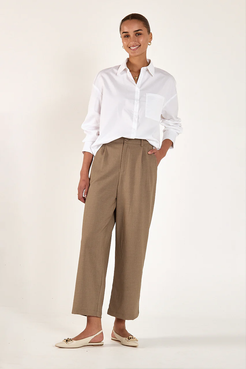 Carmen Cropped Pant - Olive Marle - Image 2