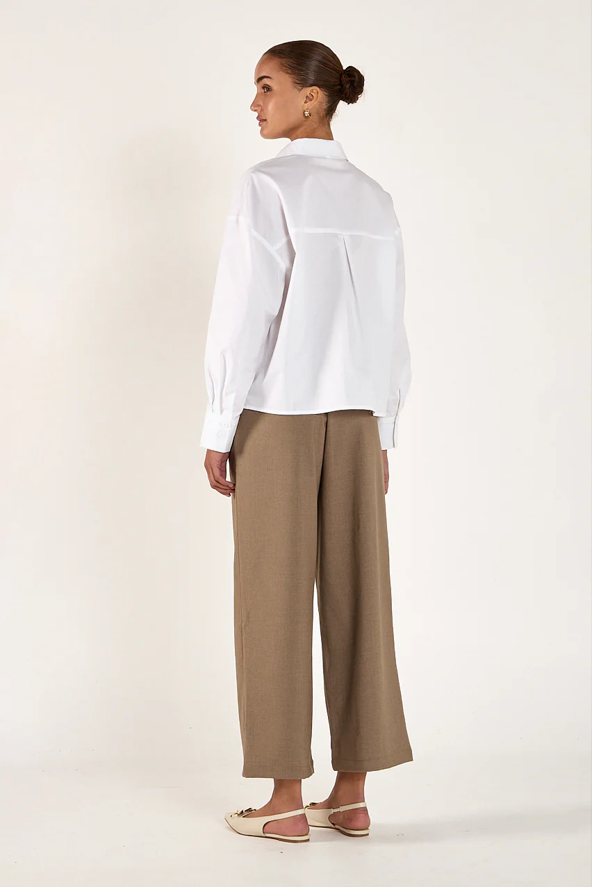 Carmen Cropped Pant - Olive Marle - Image 4