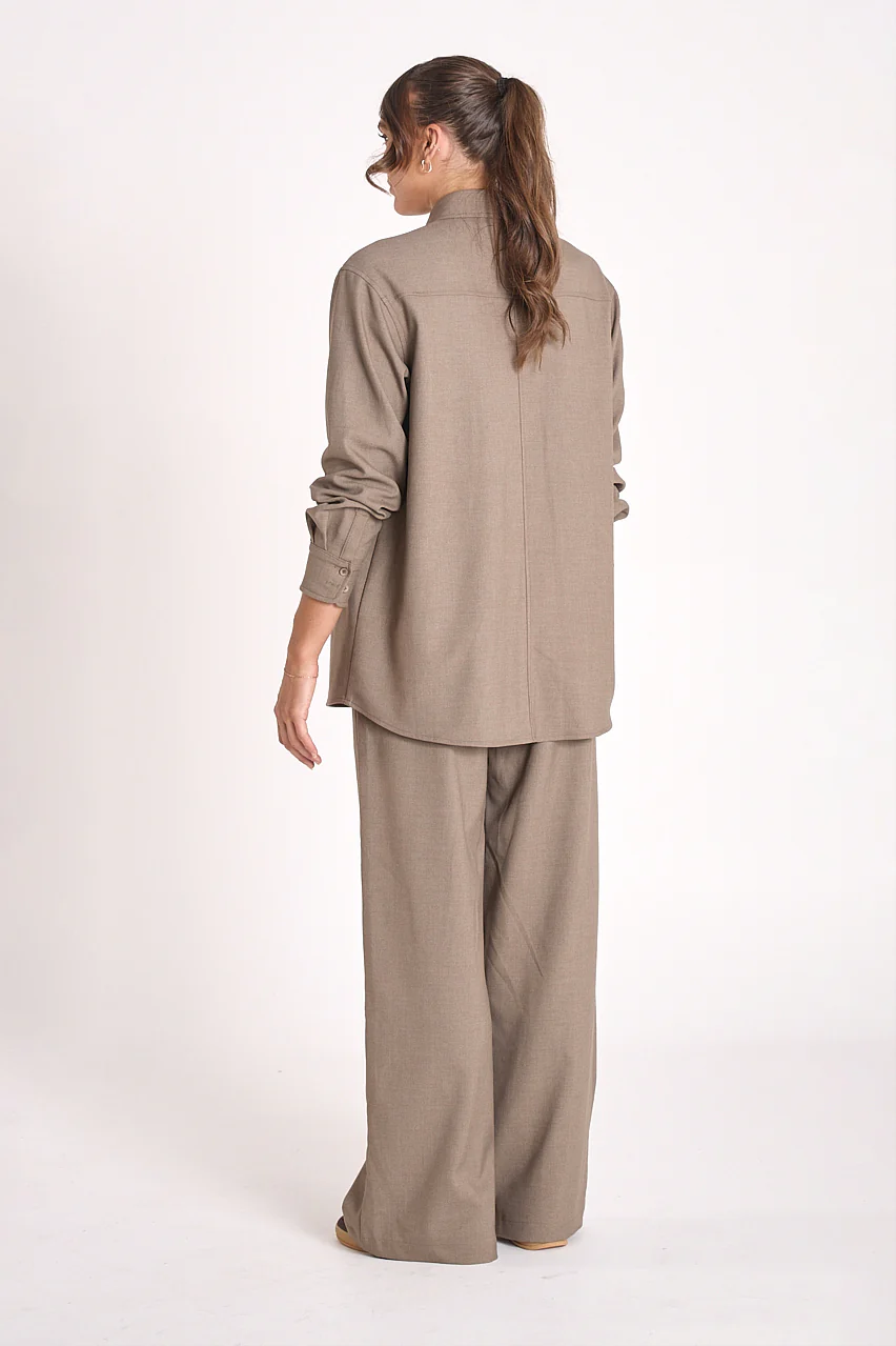 Carmen Shirt - Olive Marle - Image 4