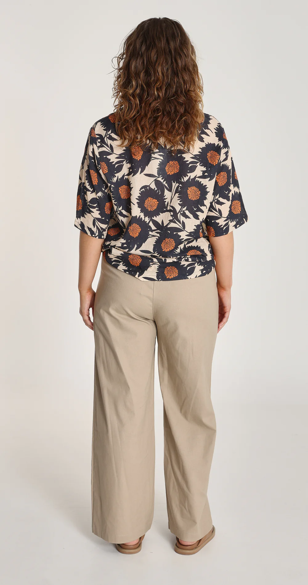Carrie Linen Blend Pant - Camel - Image 7