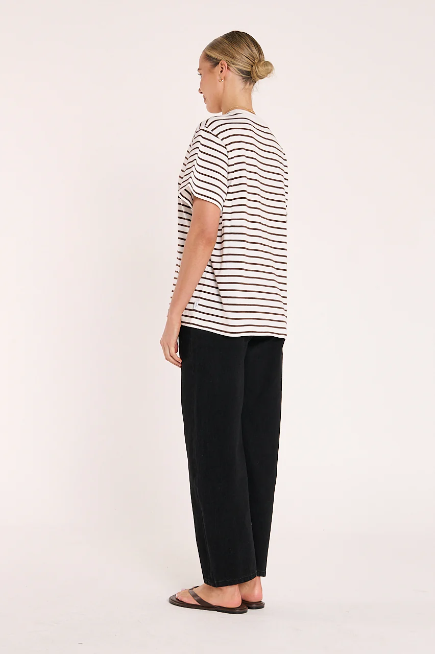 Carter Tee - White Chocolate Stripe - Image 6