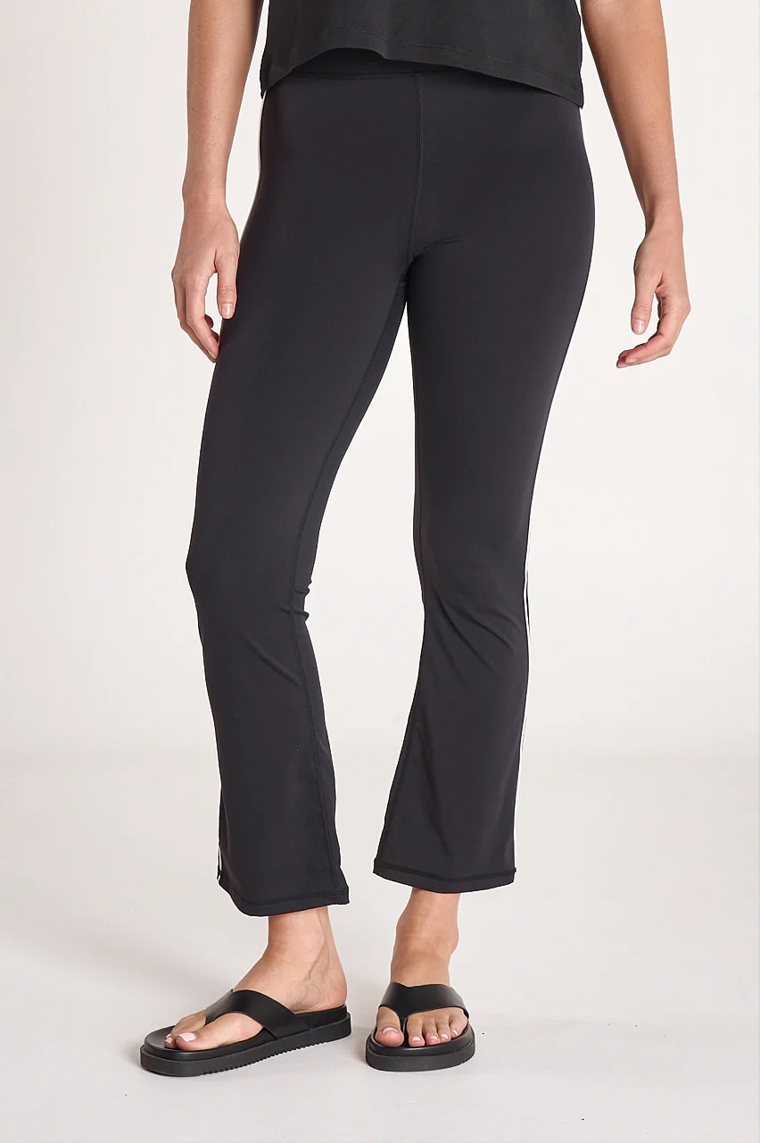 Cassidy Cropped Flare - Black Stripe - Image 3