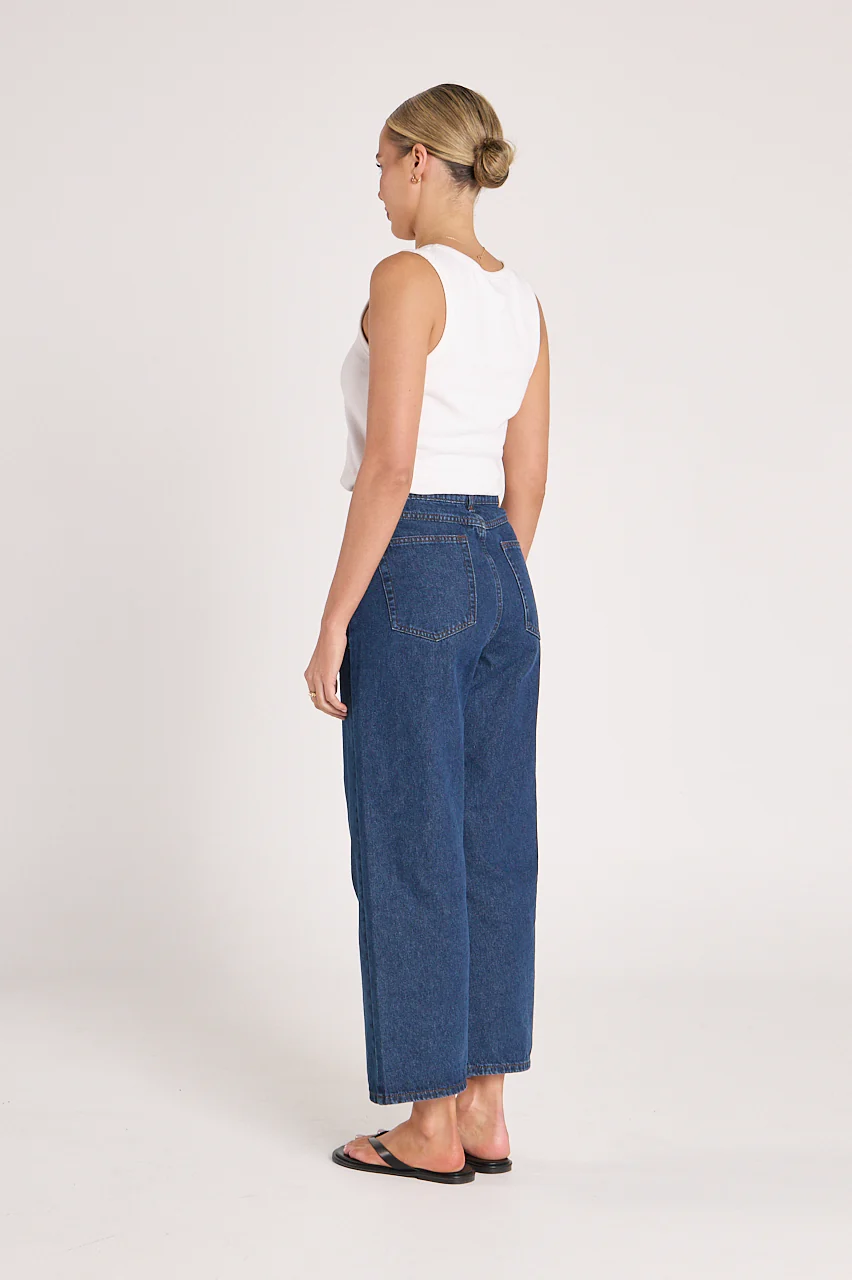 Cassie Cropped Leg Jean - Indigo Blue - Image 4