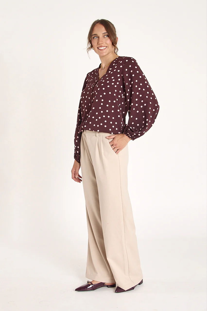 Charlotte Top - Pink Spot - Image 3