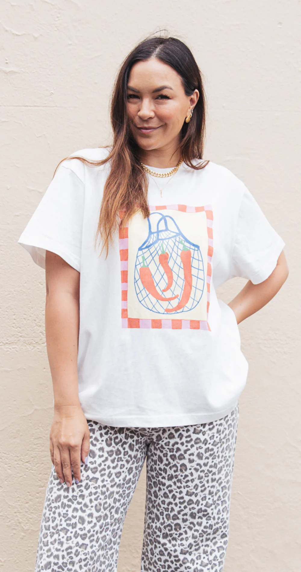 Chilli Graphic Tee - White - Image 2