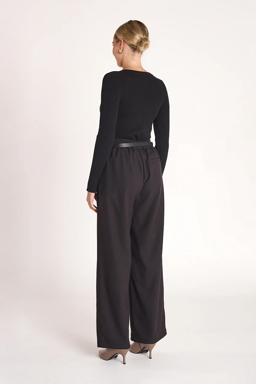 Claire Long Sleeve Top - Black - Image 5