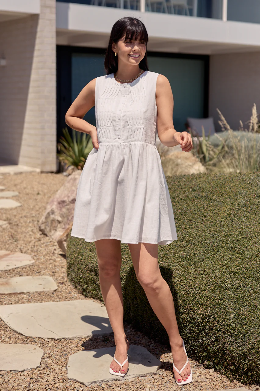 Clara Dress - White