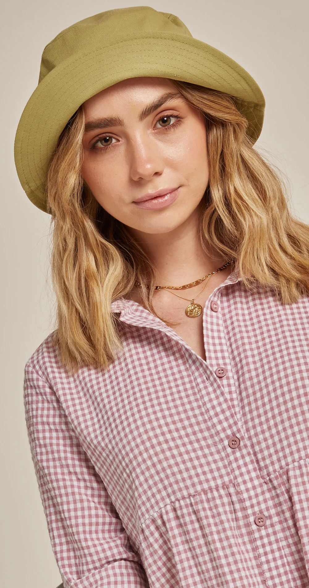 Daisy Bucket Hat - Apple Green - Image 4