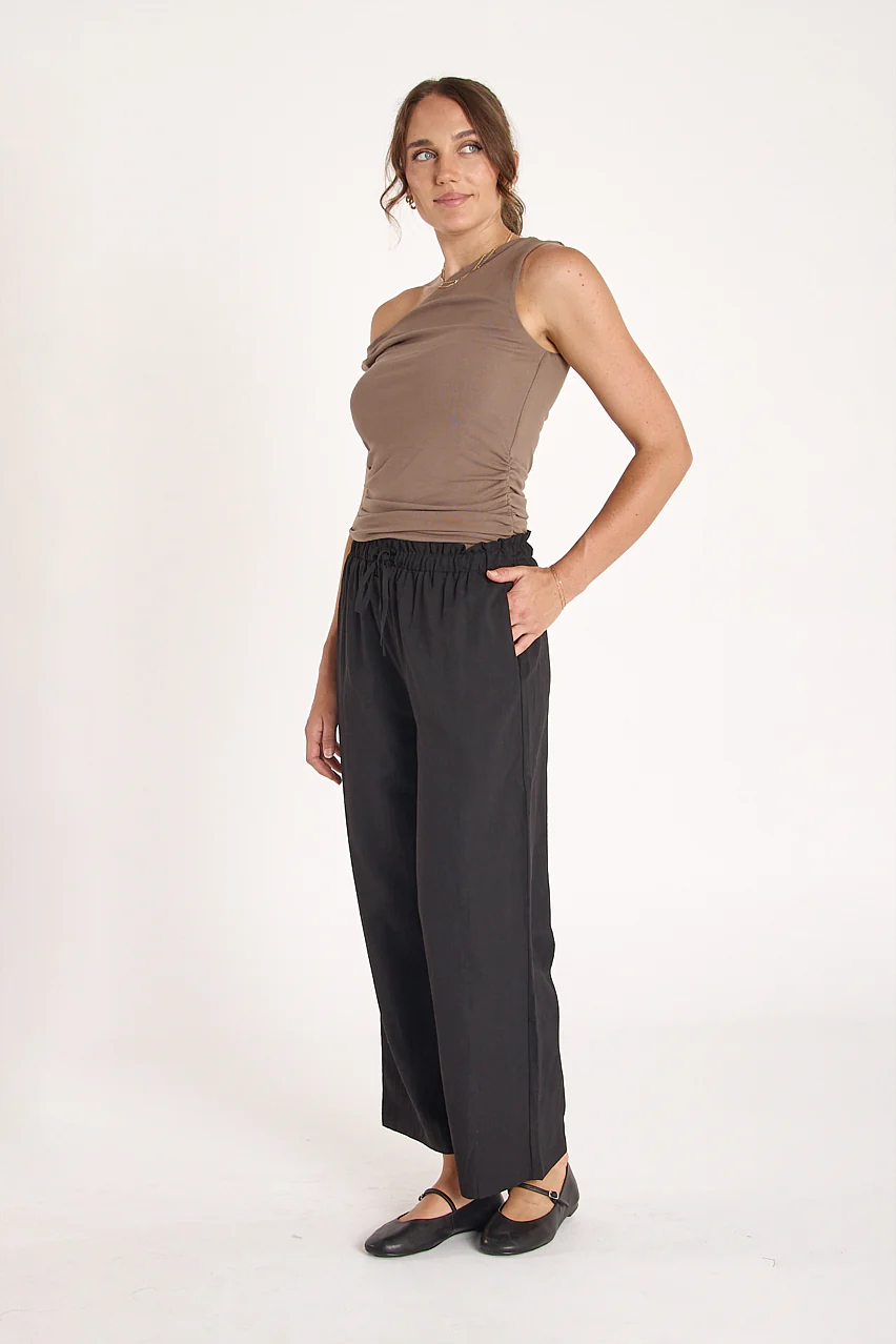 Dylan Straight Leg Pant - Black - Image 3