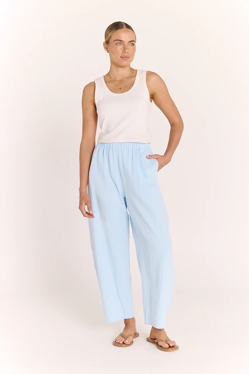 Eleanor Barrel Pant - Blue - Image 5