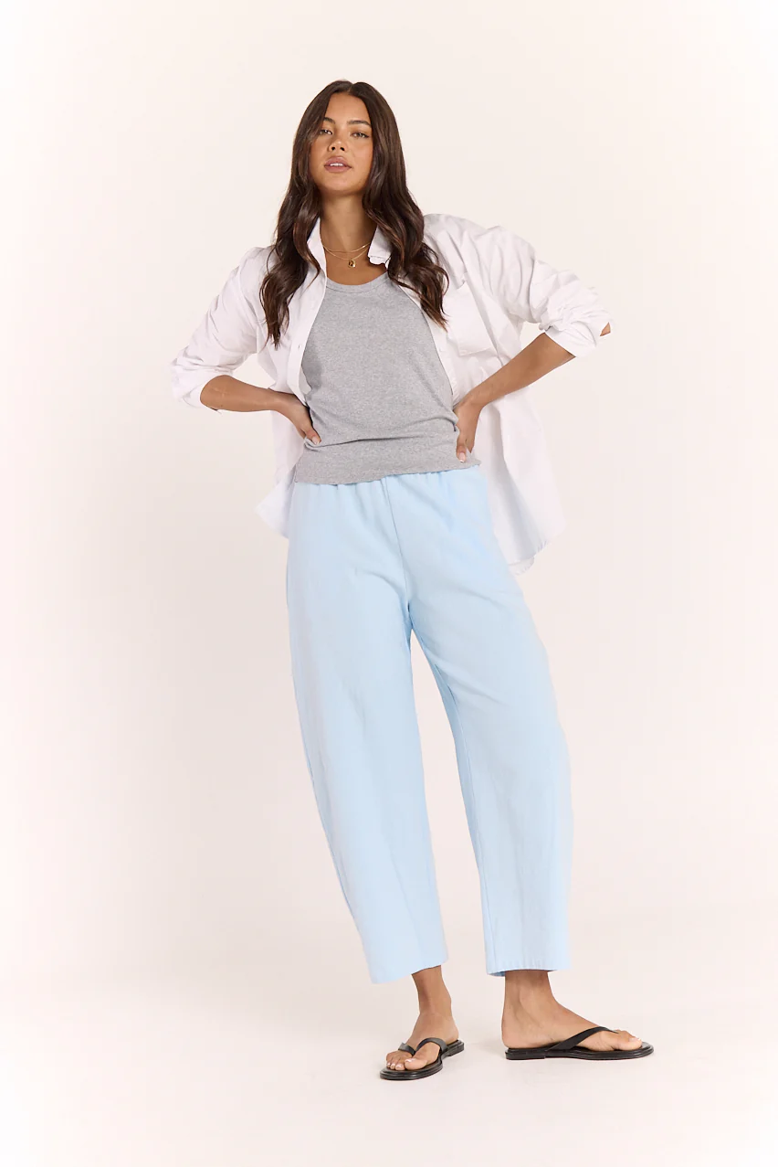 Eleanor Barrel Pant - Blue - Image 6