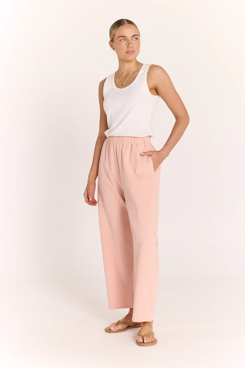 Eleanor Barrel Pant - Peach - Image 5