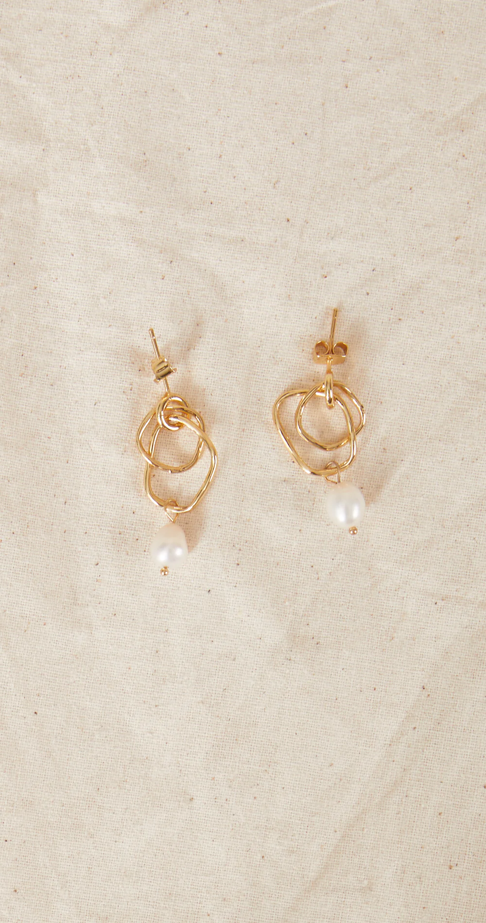 Elena Earrings - Gold - Image 2
