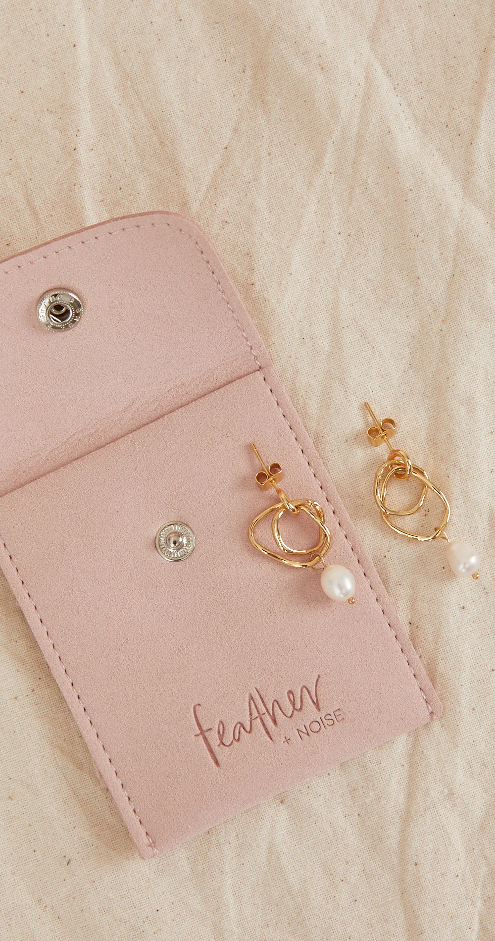 Elena Earrings - Gold - Image 3